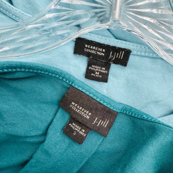 J Jill Blue Short Sleeve Blouse Bundle Of 2 Women’s Size S - Picture 5 of 7